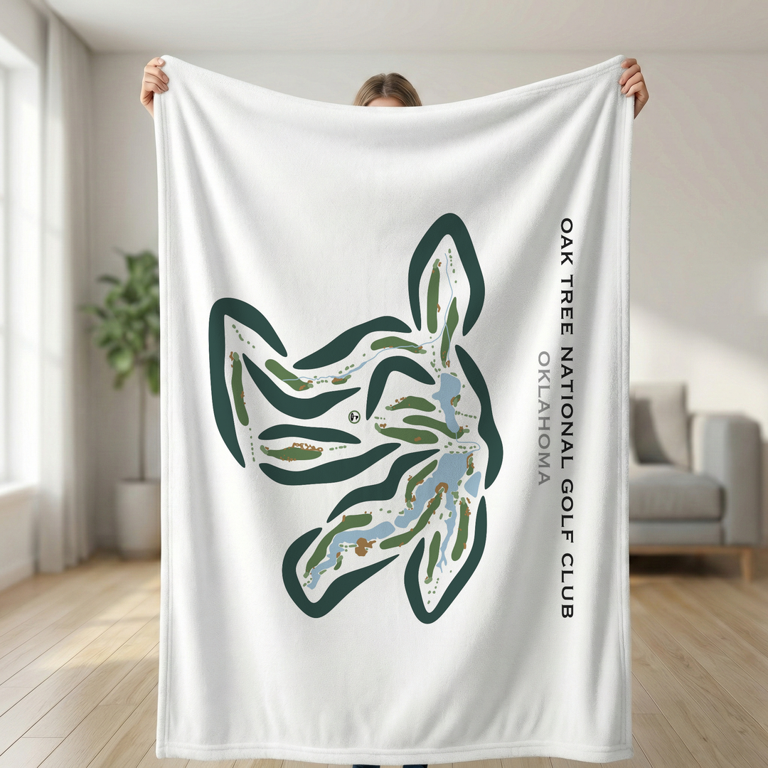 Oak Tree National, Oklahoma - Printed Golf Courses