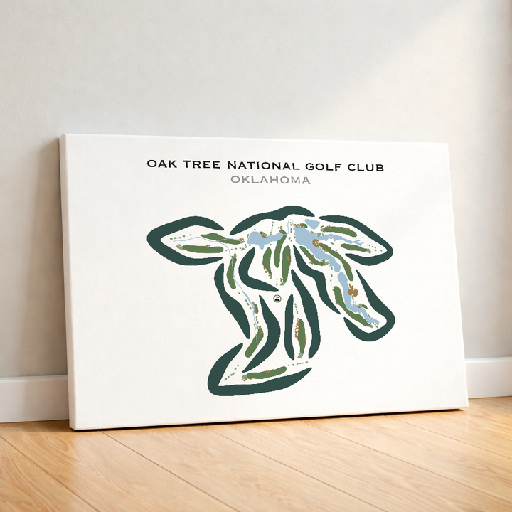 Oak Tree National Golf Club, Oklahoma - Printed Golf Courses