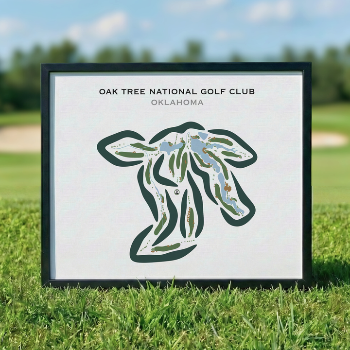 Oak Tree National Golf Club, Oklahoma - Printed Golf Courses