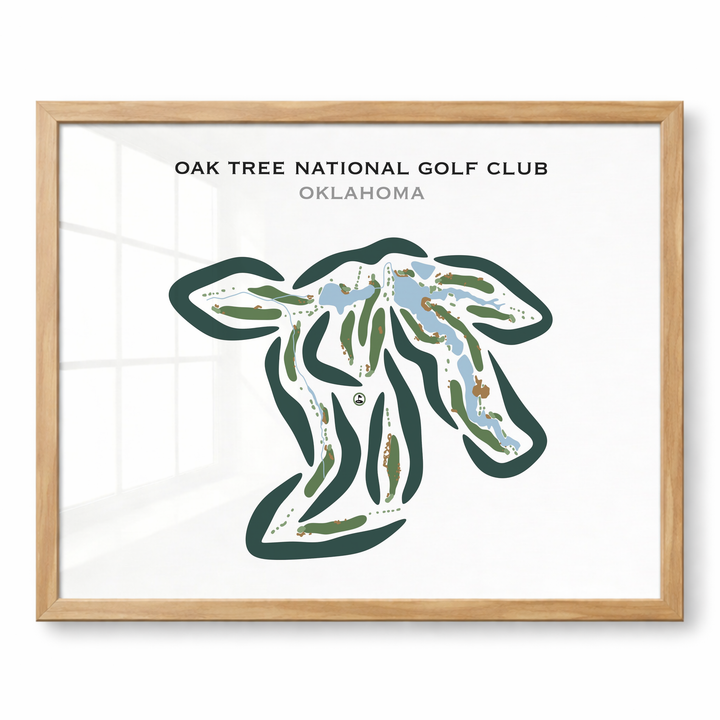 Oak Tree National Golf Club, Oklahoma - Printed Golf Courses