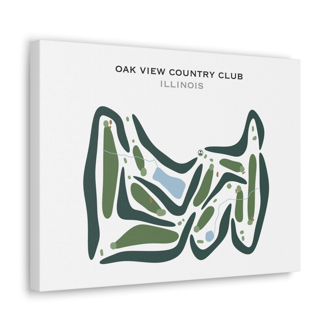 Oak View Country Club, Illinois - Printed Golf Courses