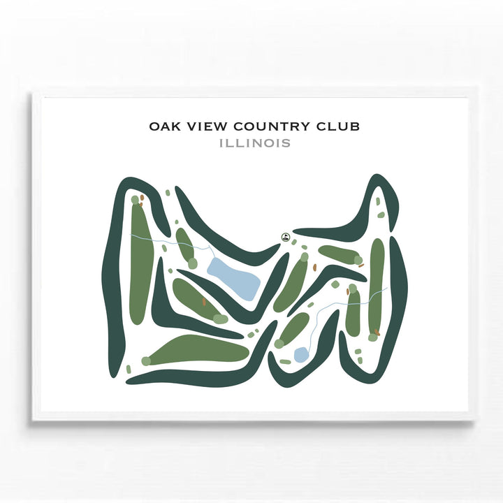 Oak View Country Club, Illinois - Printed Golf Courses