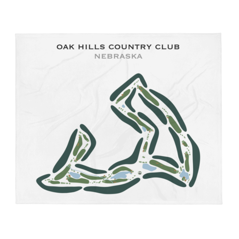 Oak Hills Country Club, Nebraska - Printed Golf Courses