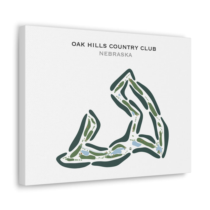 Oak Hills Country Club, Nebraska - Printed Golf Courses