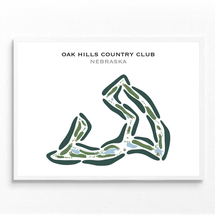 Oak Hills Country Club, Nebraska - Printed Golf Courses