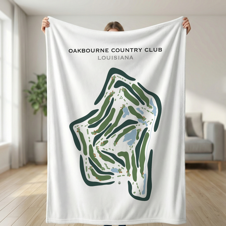 Oakbourne Country Club, Louisiana - Printed Golf Course