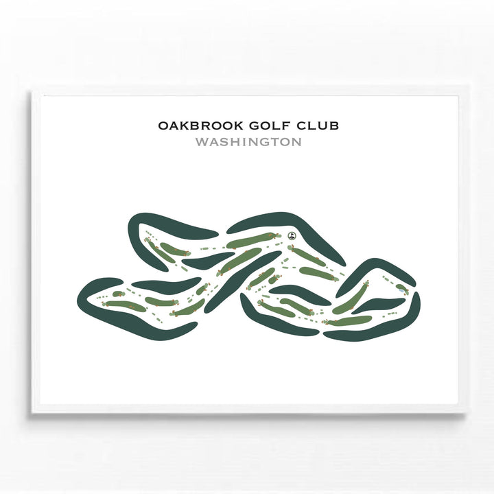 Oakbrook Golf Club, Washington - Printed Golf Courses