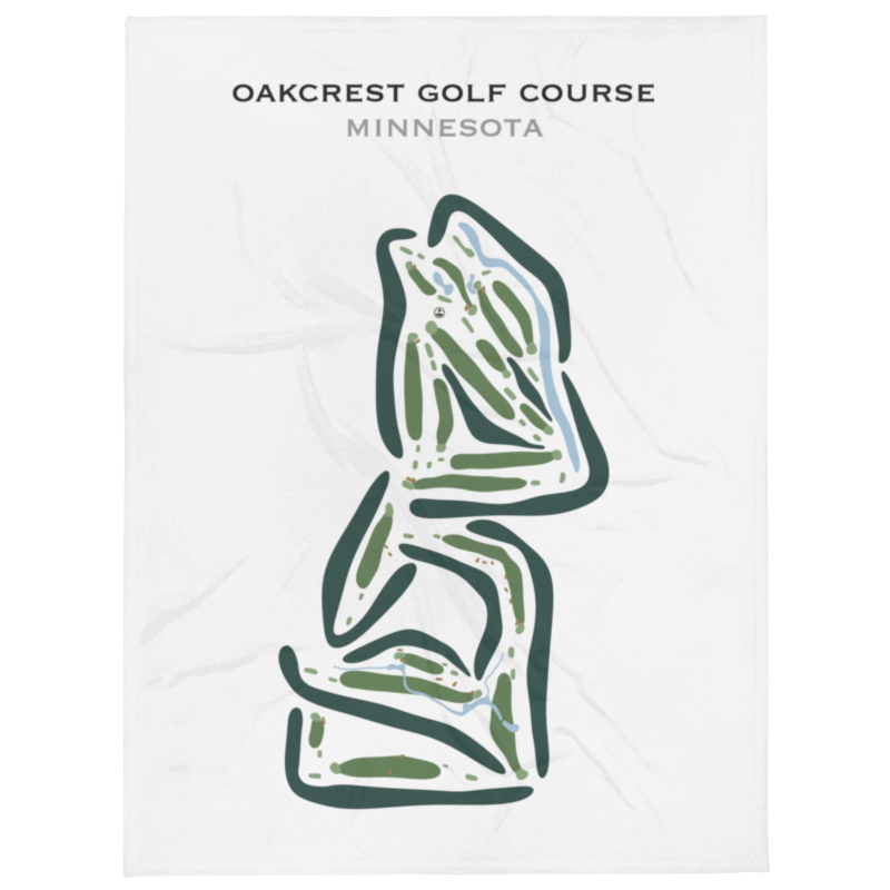 Oakcrest Golf Course, Minnesota - Printed Golf Courses