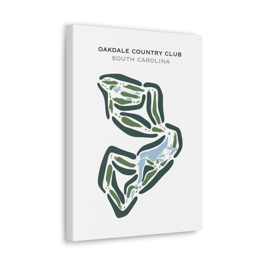 Oakdale Country Club, South Carolina - Printed Golf Courses