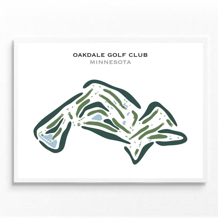 Oakdale Golf Club, Minnesota - Printed Golf Courses