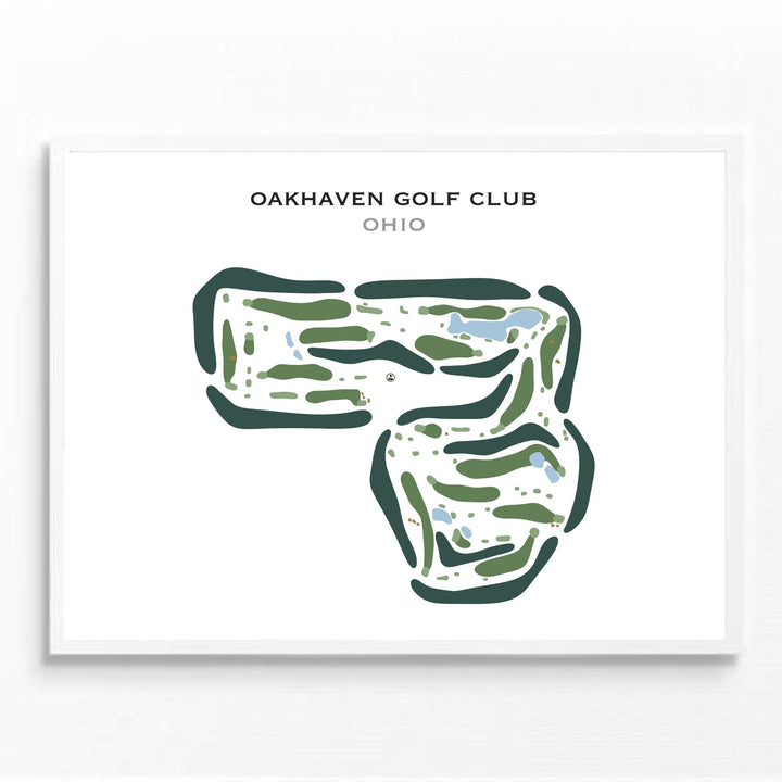 Oakhaven Golf Club, Ohio - Printed Golf Courses