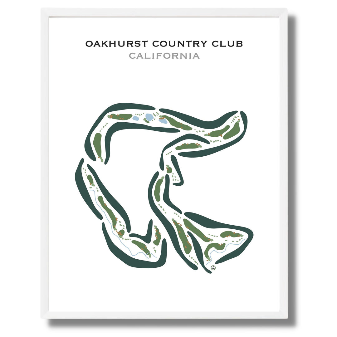 Oakhurst Country Club, California - Printed Golf Courses