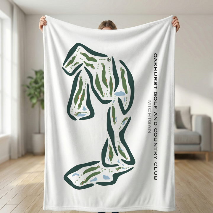 Oakhurst Golf & Country Club, Michigan - Printed Golf Courses