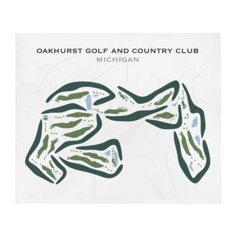 Oakhurst Golf & Country Club, Michigan - Printed Golf Courses