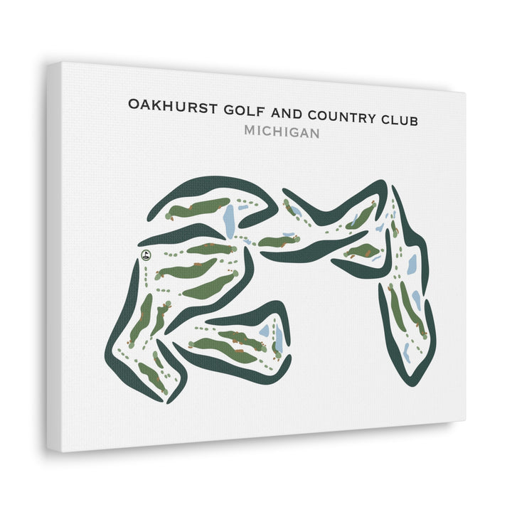 Oakhurst Golf & Country Club, Michigan - Printed Golf Courses