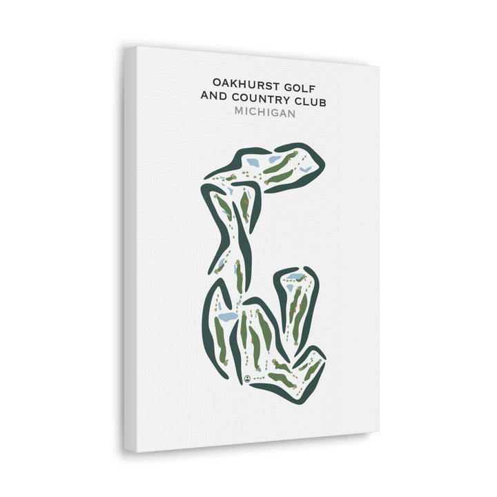 Oakhurst Golf & Country Club, Michigan - Printed Golf Courses