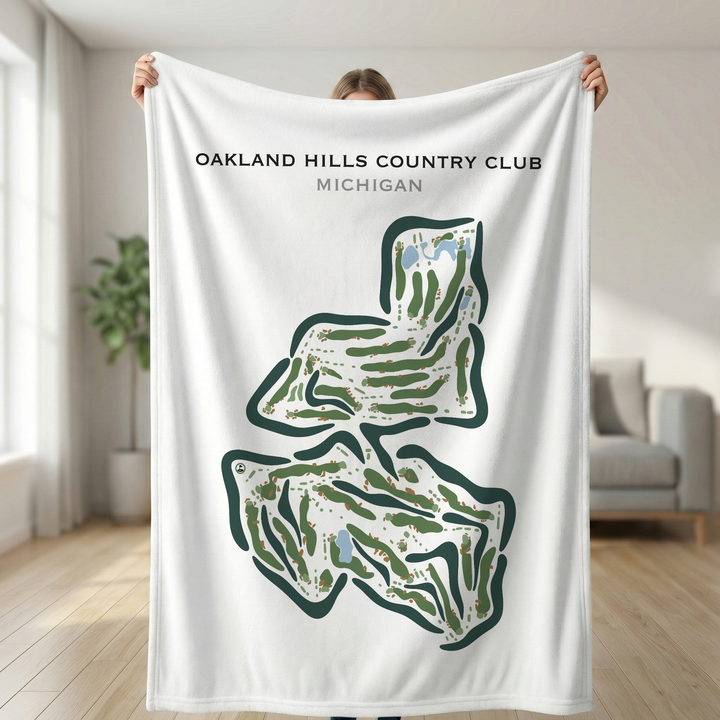 Oakland Hills Country Club, Michigan - Printed Golf Courses
