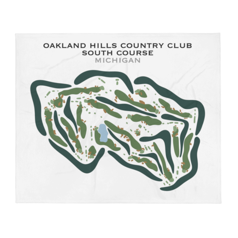 Oakland Hills Country Club South, Michigan - Printed Golf Courses