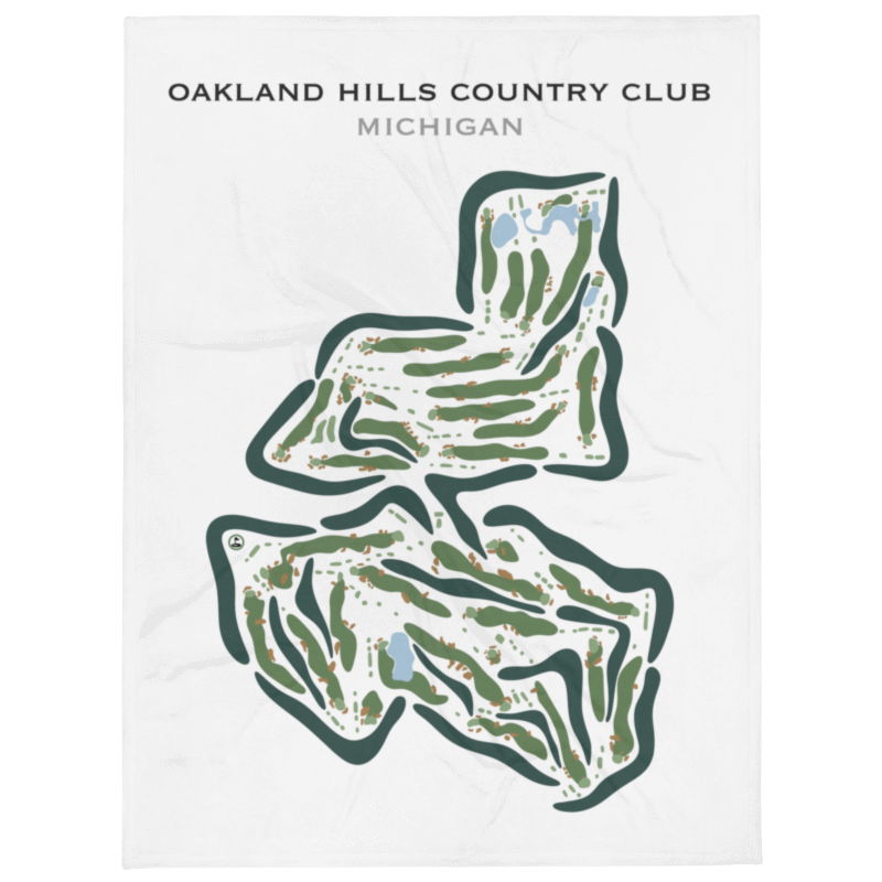 Oakland Hills Country Club, Michigan - Printed Golf Courses