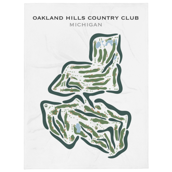 Oakland Hills Country Club, Michigan - Printed Golf Courses