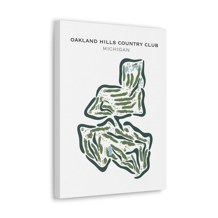 Oakland Hills Country Club, Michigan - Printed Golf Courses