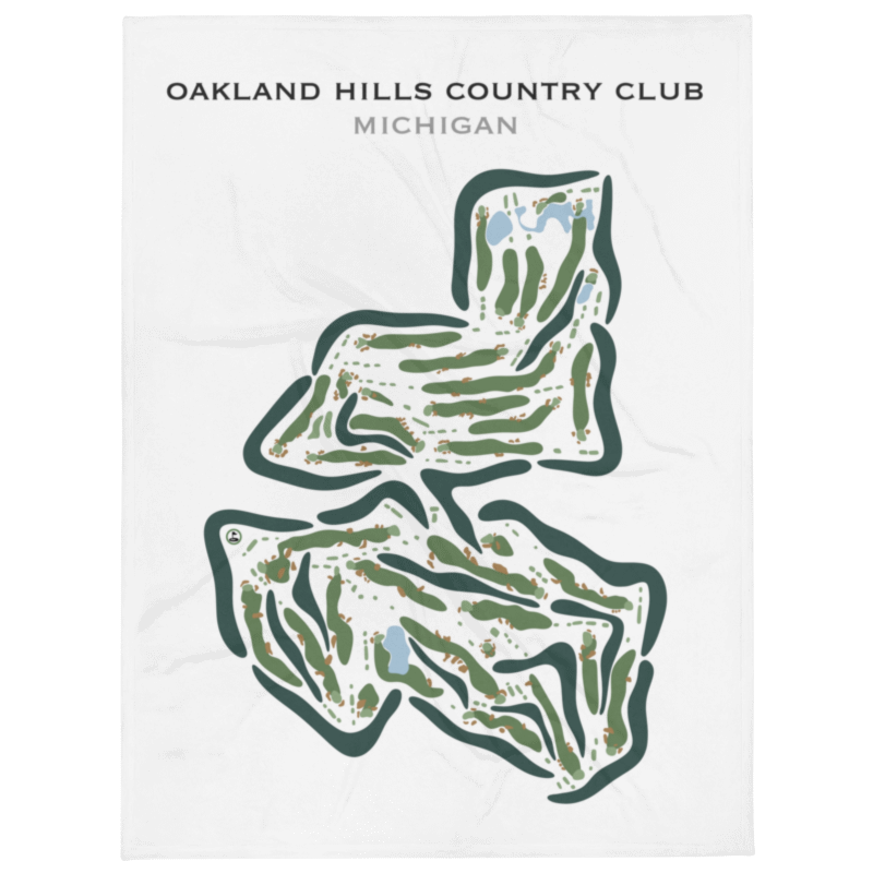 Oakland Hills country Club, Michigan - Printed Golf Courses