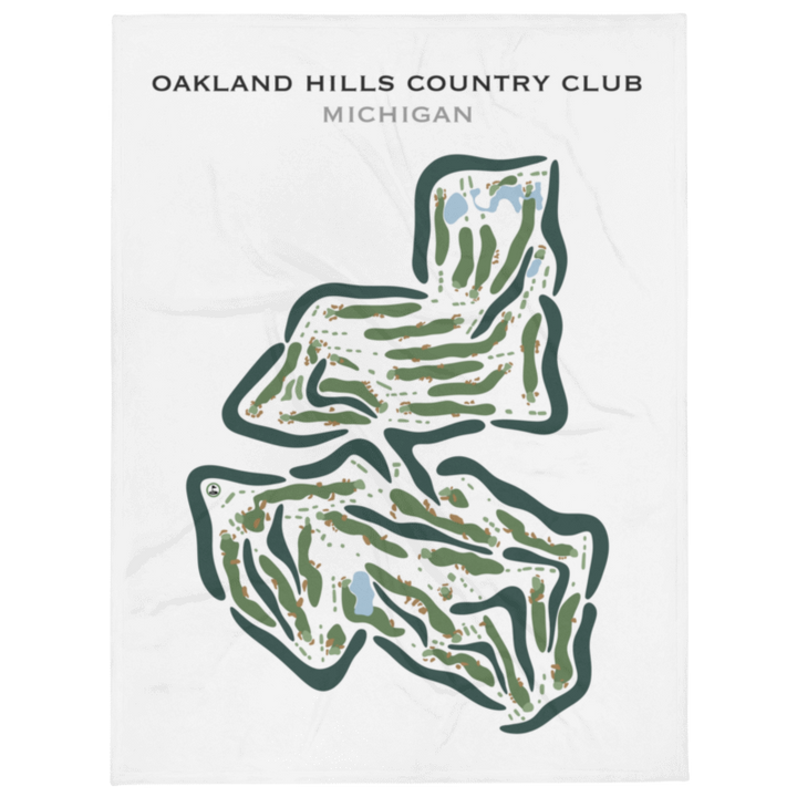 Oakland Hills country Club, Michigan - Printed Golf Courses