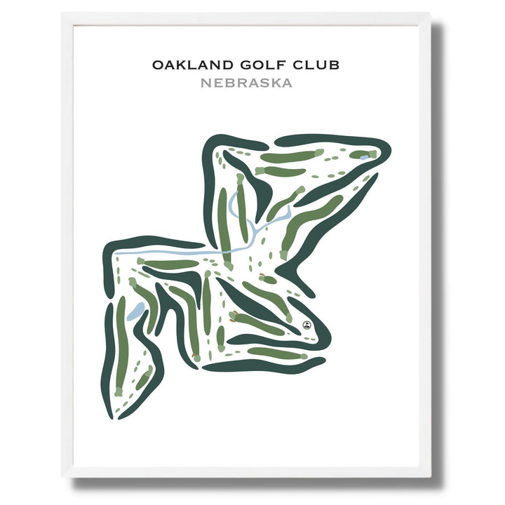 Oakland Golf Club, Nebraska - Printed Golf Courses - Golf Course Prints