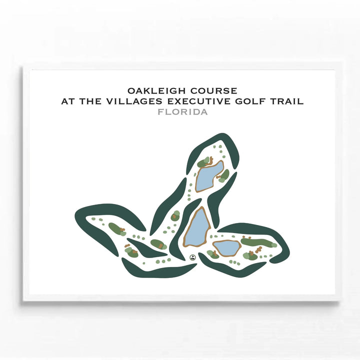 Oakleigh Course at The Villages Executive Golf Trail, Florida - Printed Golf Courses
