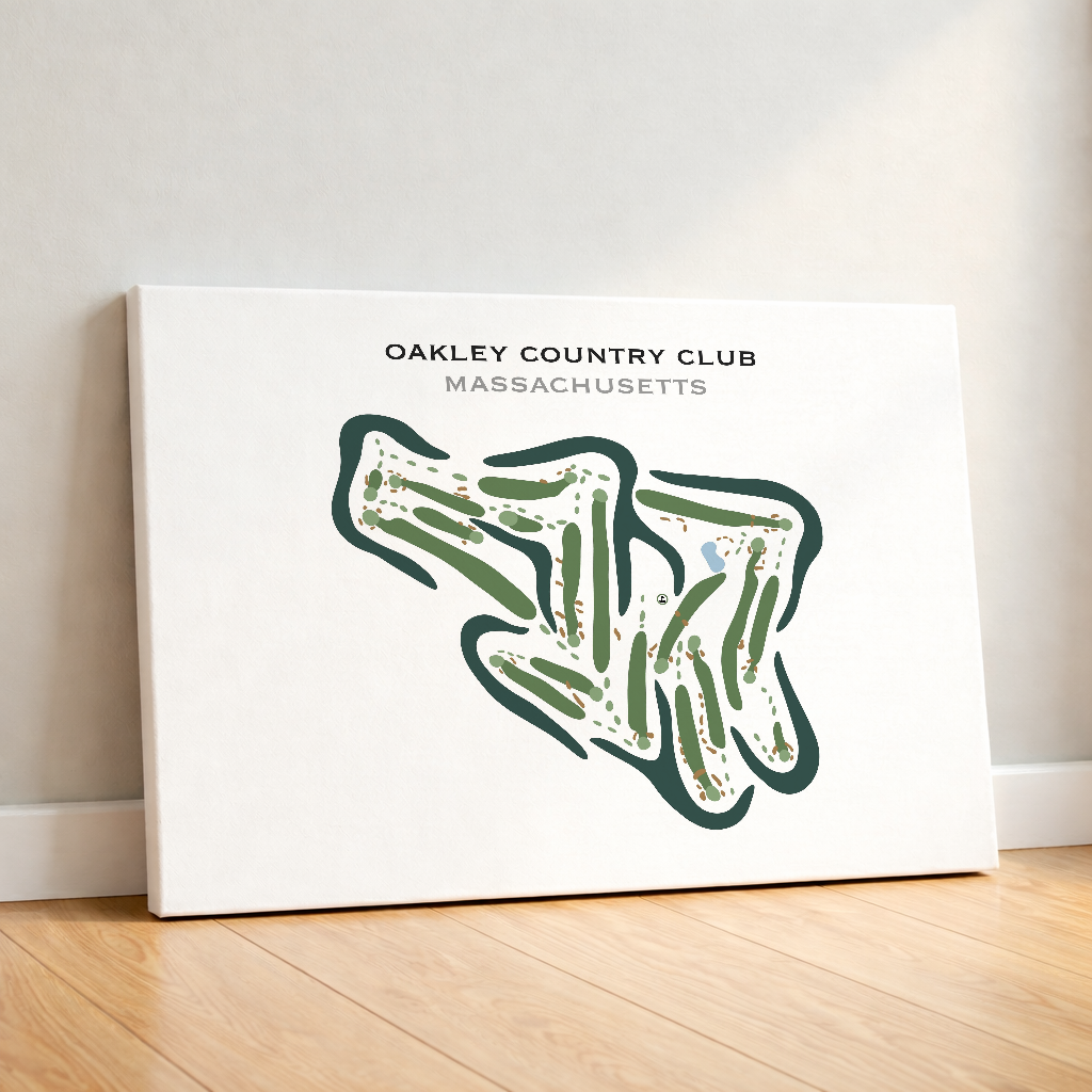 Oakley Country Club, Massachusetts - Printed Golf Courses