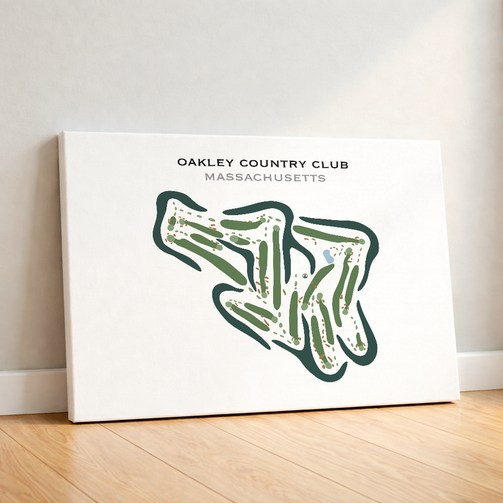 Oakley Country Club, Massachusetts - Printed Golf Courses