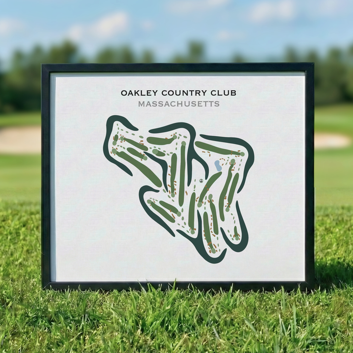 Oakley Country Club, Massachusetts - Printed Golf Courses