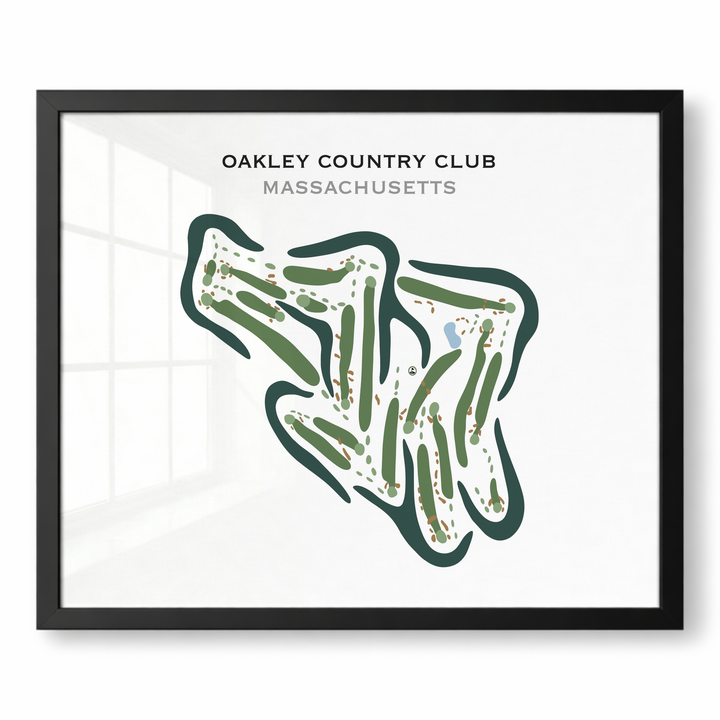 Oakley Country Club, Massachusetts - Printed Golf Courses