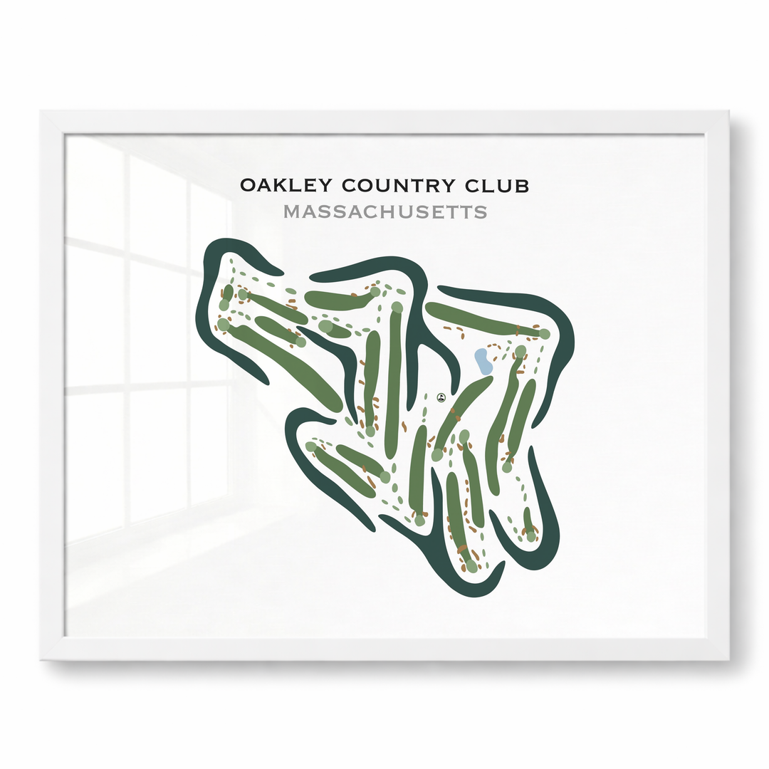 Oakley Country Club, Massachusetts - Printed Golf Courses