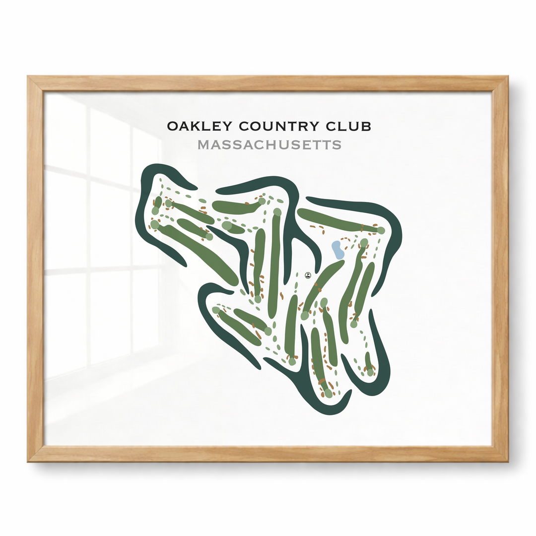 Oakley Country Club, Massachusetts - Printed Golf Courses