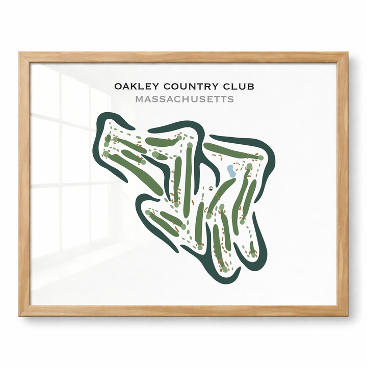 Oakley Country Club, Massachusetts - Printed Golf Courses