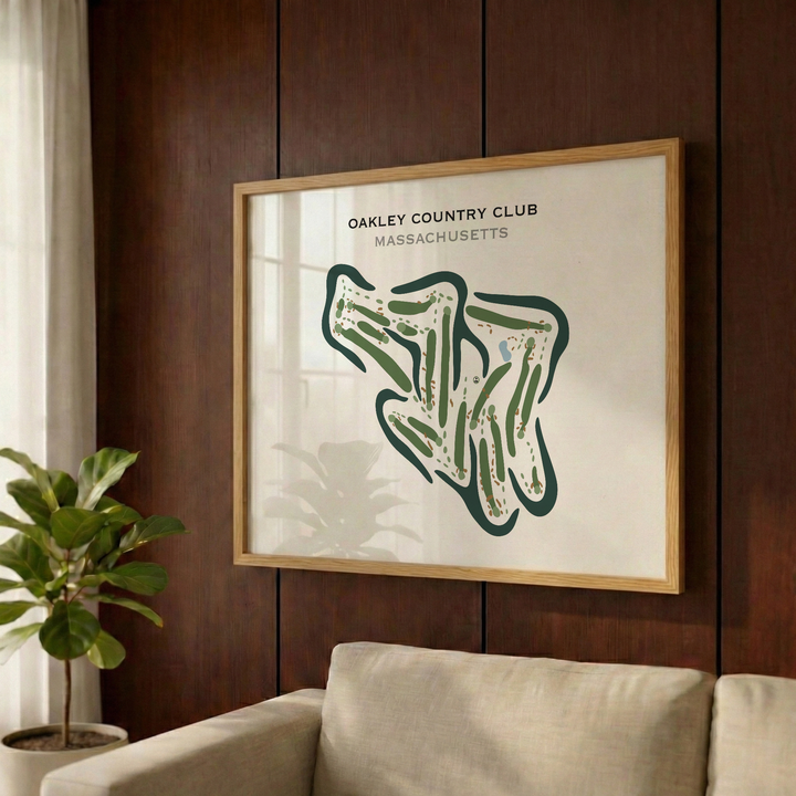 Oakley Country Club, Massachusetts - Printed Golf Courses