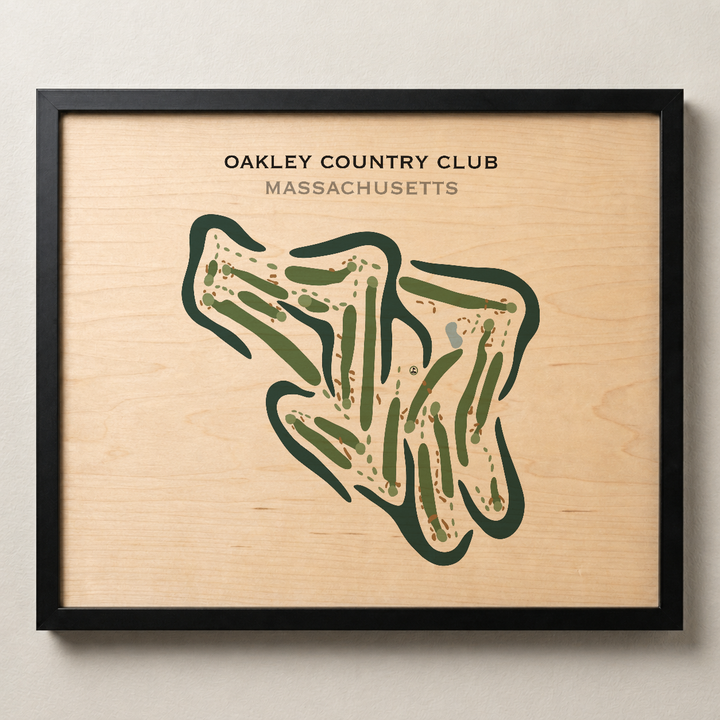 Oakley Country Club, Massachusetts - Printed Golf Courses