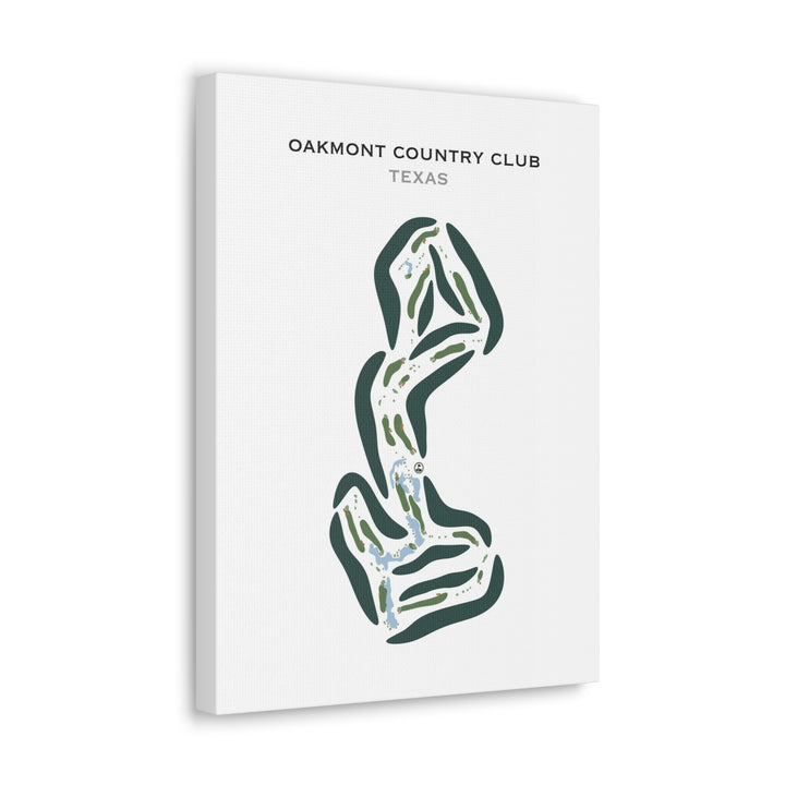 Oakmont Country Club, Texas - Printed Golf Courses