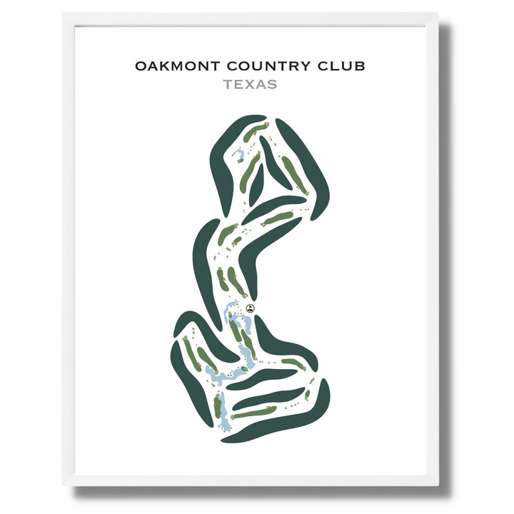 Oakmont Country Club, Texas - Printed Golf Courses