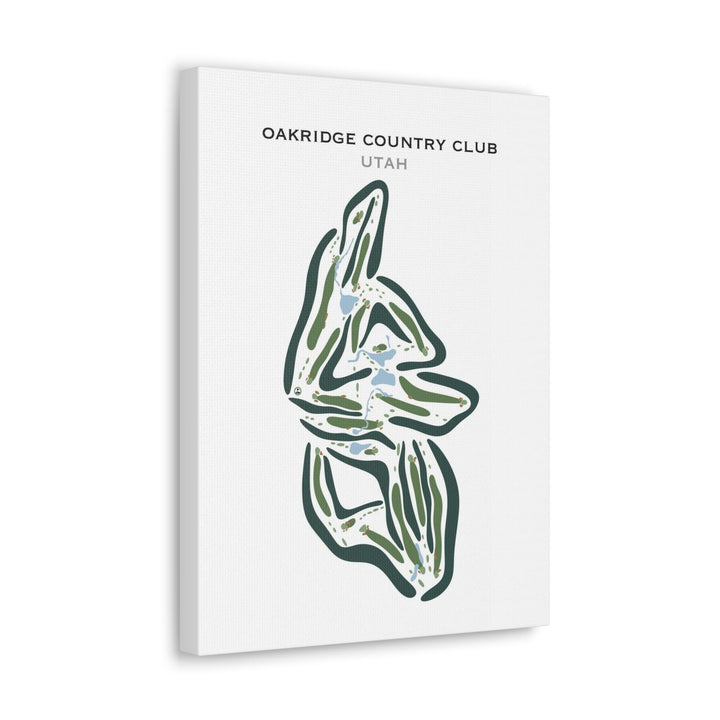 Oakridge County Club, Farmington Utah - Printed Golf Courses - Golf Course Prints