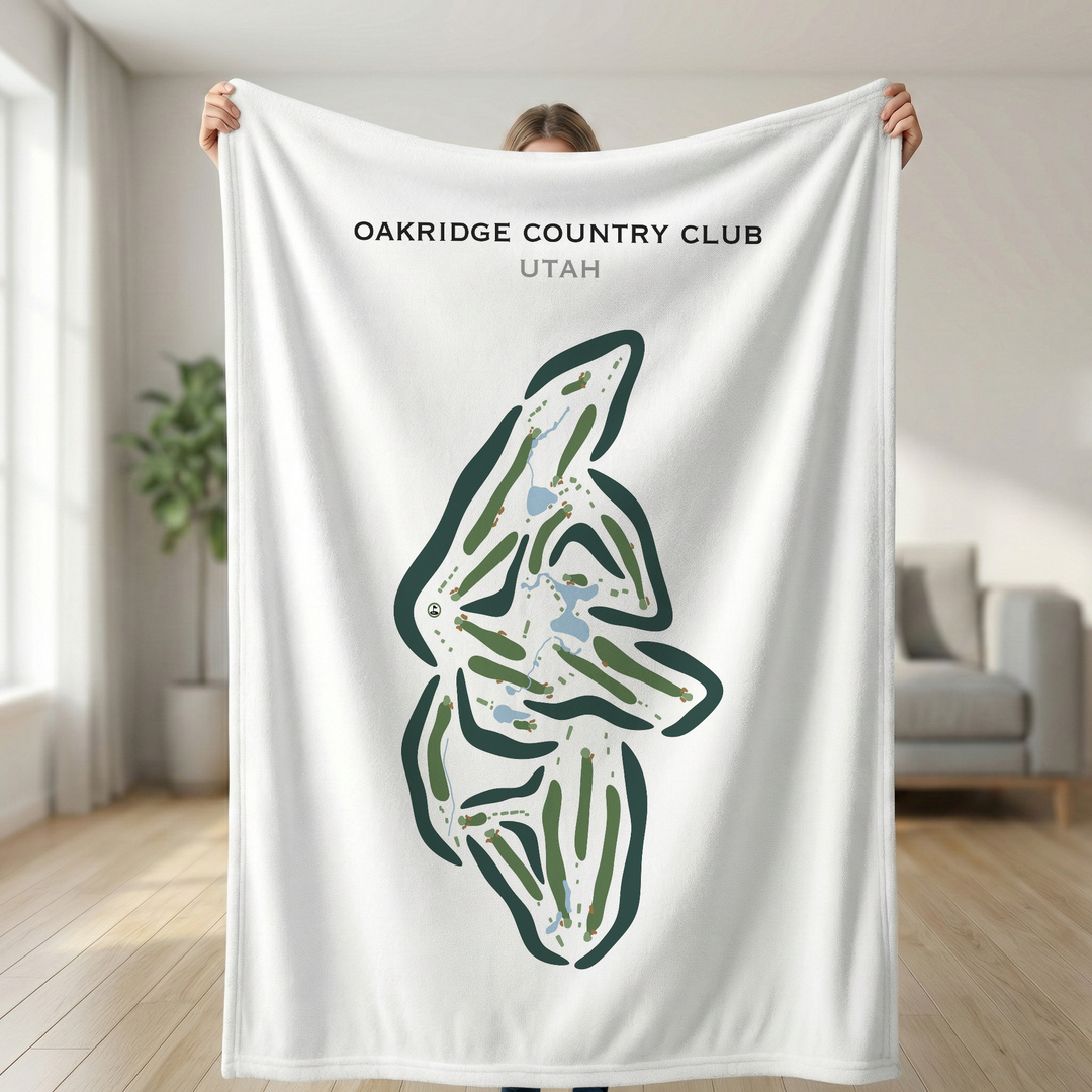 Oakridge Country Club, Farmington Utah - Printed Golf Courses
