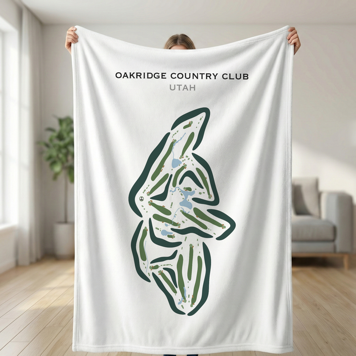 Oakridge Country Club, Farmington Utah - Printed Golf Courses