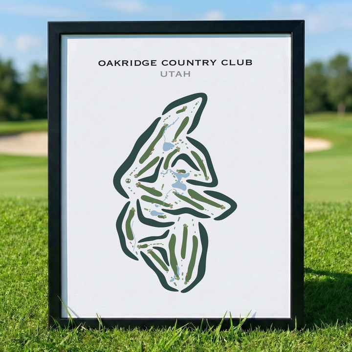 Oakridge Country Club, Farmington Utah - Printed Golf Courses