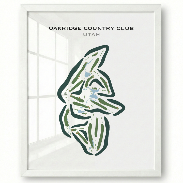 Oakridge Country Club, Farmington Utah - Printed Golf Courses