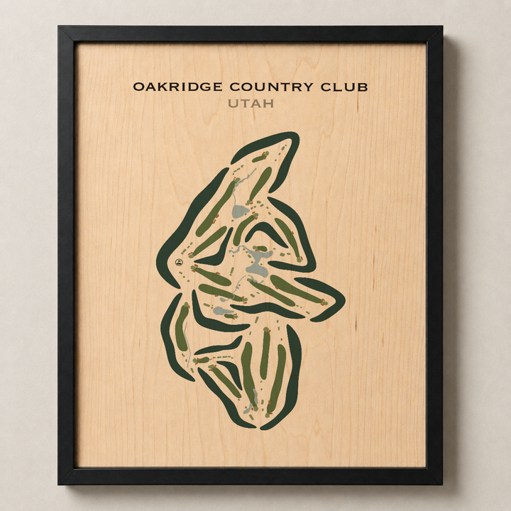 Oakridge Country Club, Farmington Utah - Printed Golf Courses