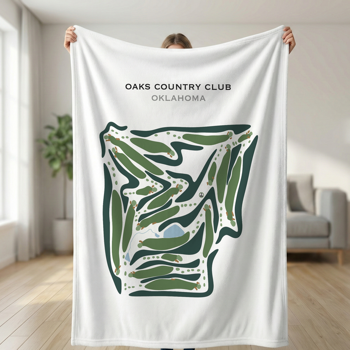 Oaks Country Club, Oklahoma - Printed Golf Courses