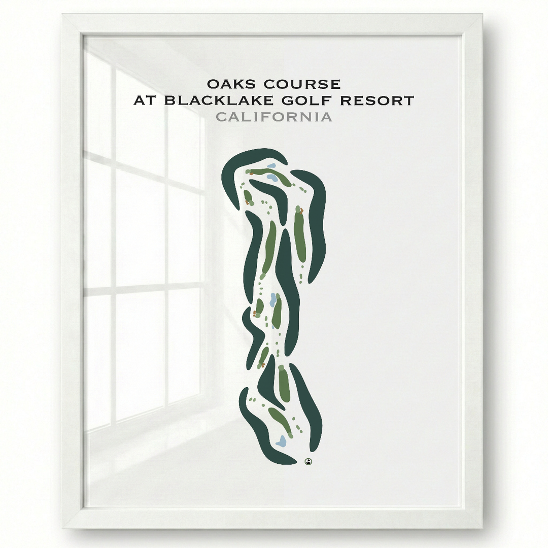 Oaks Course at Blacklake Golf Course, California - Printed Golf Courses