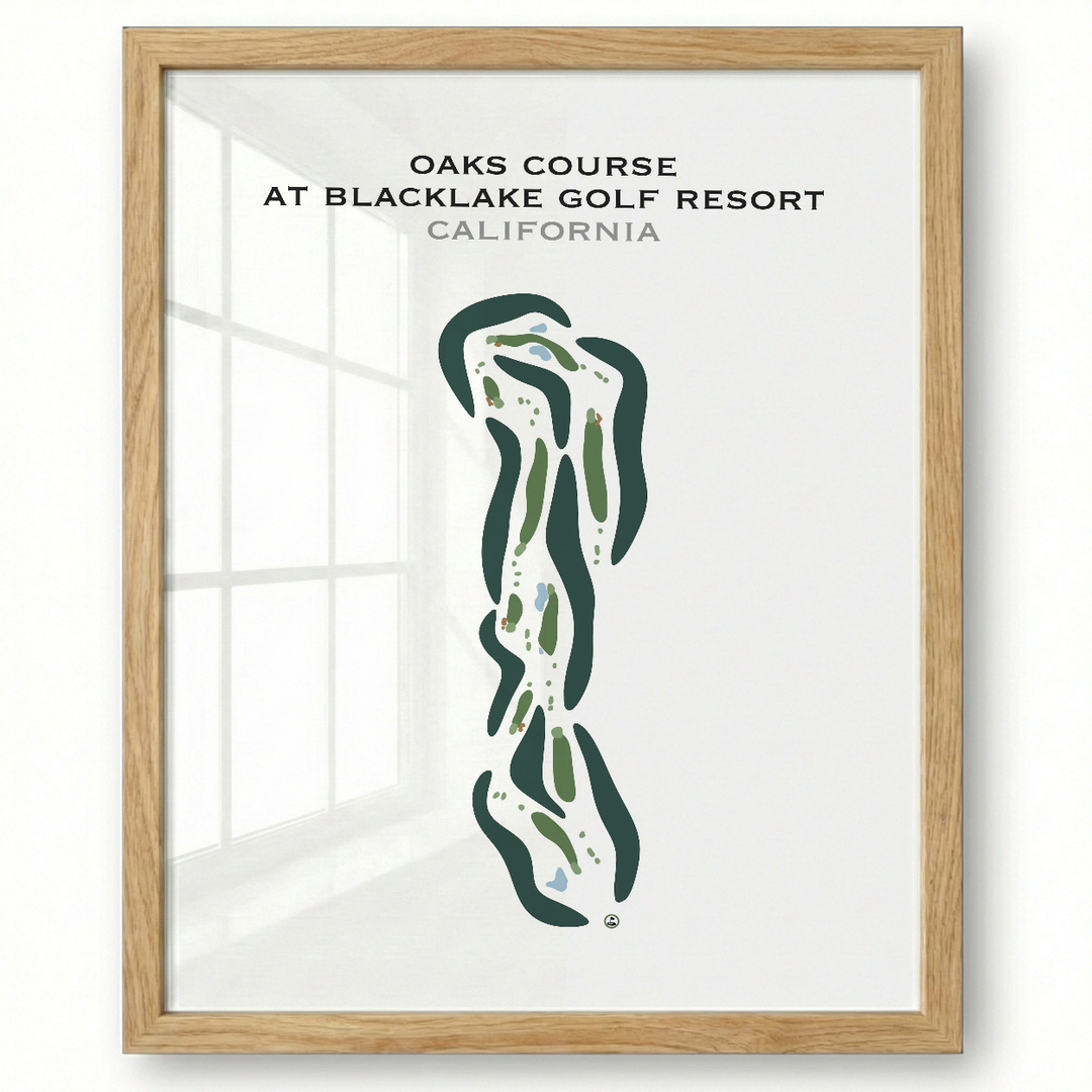Oaks Course at Blacklake Golf Course, California - Printed Golf Courses