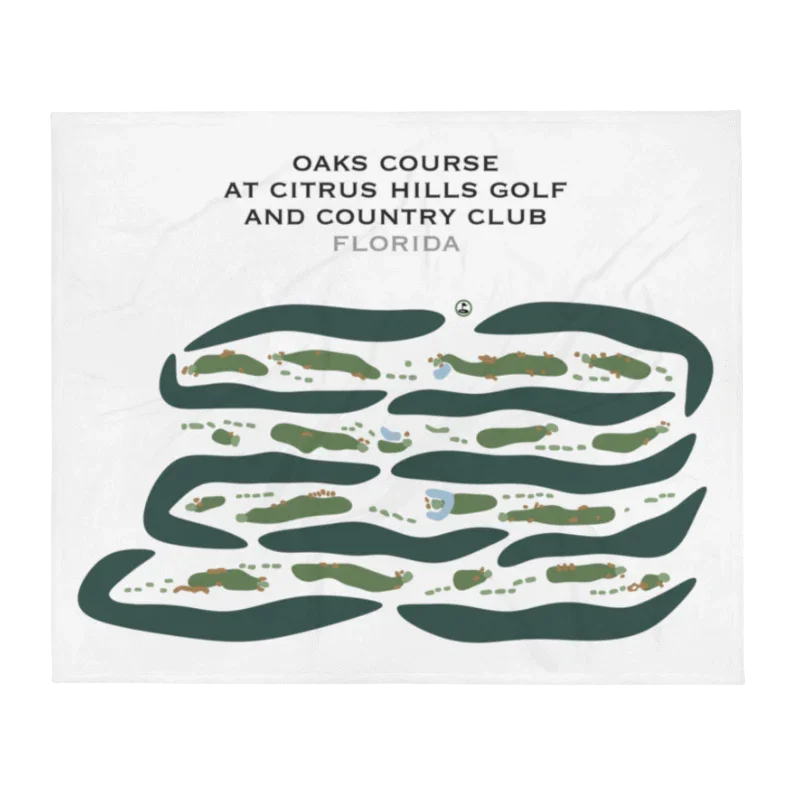 Oaks Course at Citrus Hills Golf and Country Club, Florida - Printed Golf Courses